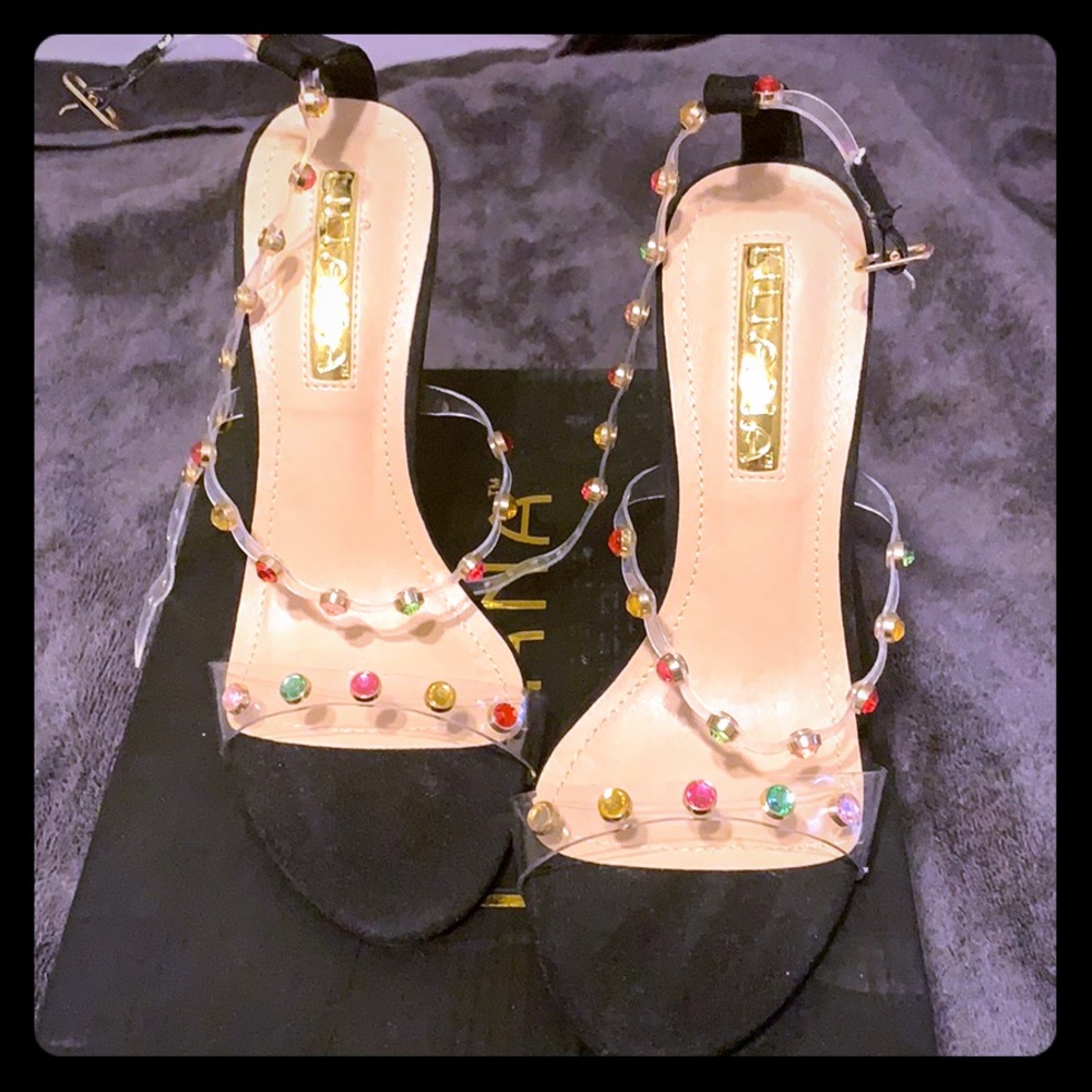 Fashion Nova “Break Free” heeled sandals